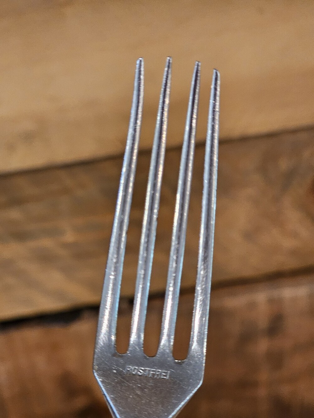 Vintage 50s MCM Anton Wingen Jr. Natural Horn Cutlery Set - 6 Forks & 3 Knives - Picture 11 of 16